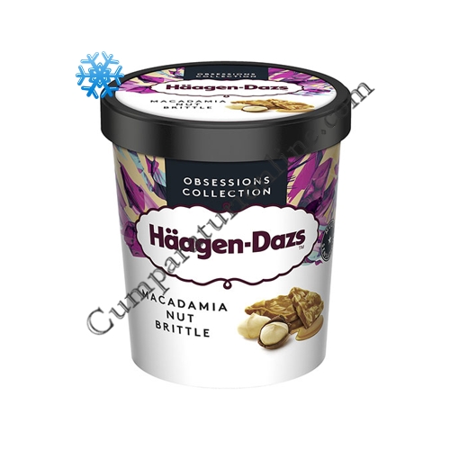 Inghetata Macadamia Nut Britle Haagen Dasz 460 ml.
